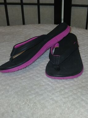 OP Black and Pink Kids Flip Flop Sandals